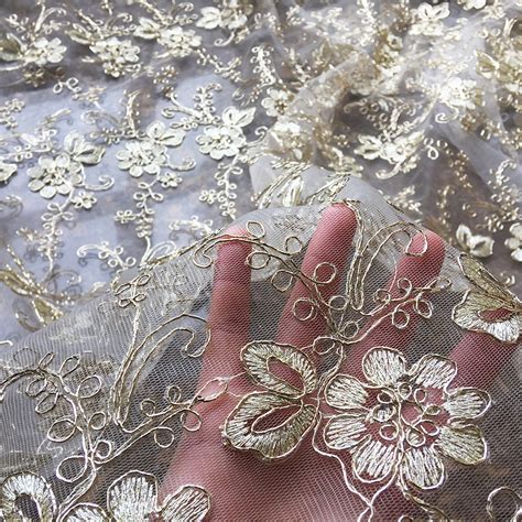 metallic lace fabric